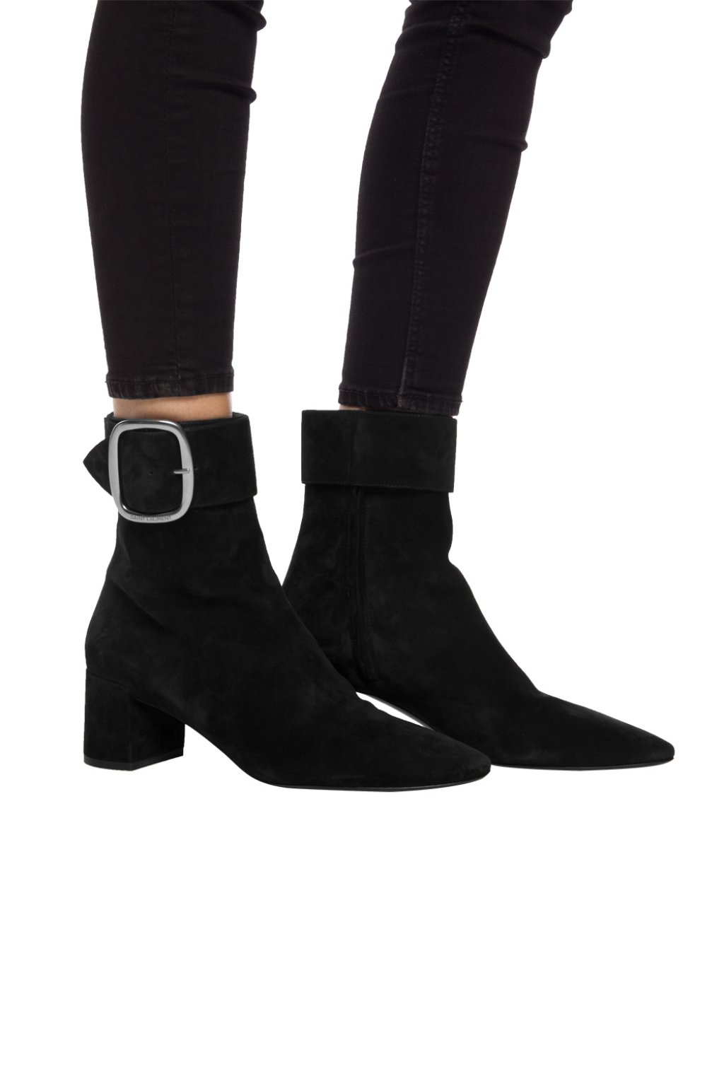 Saint laurent joplin suede hotsell ankle boots